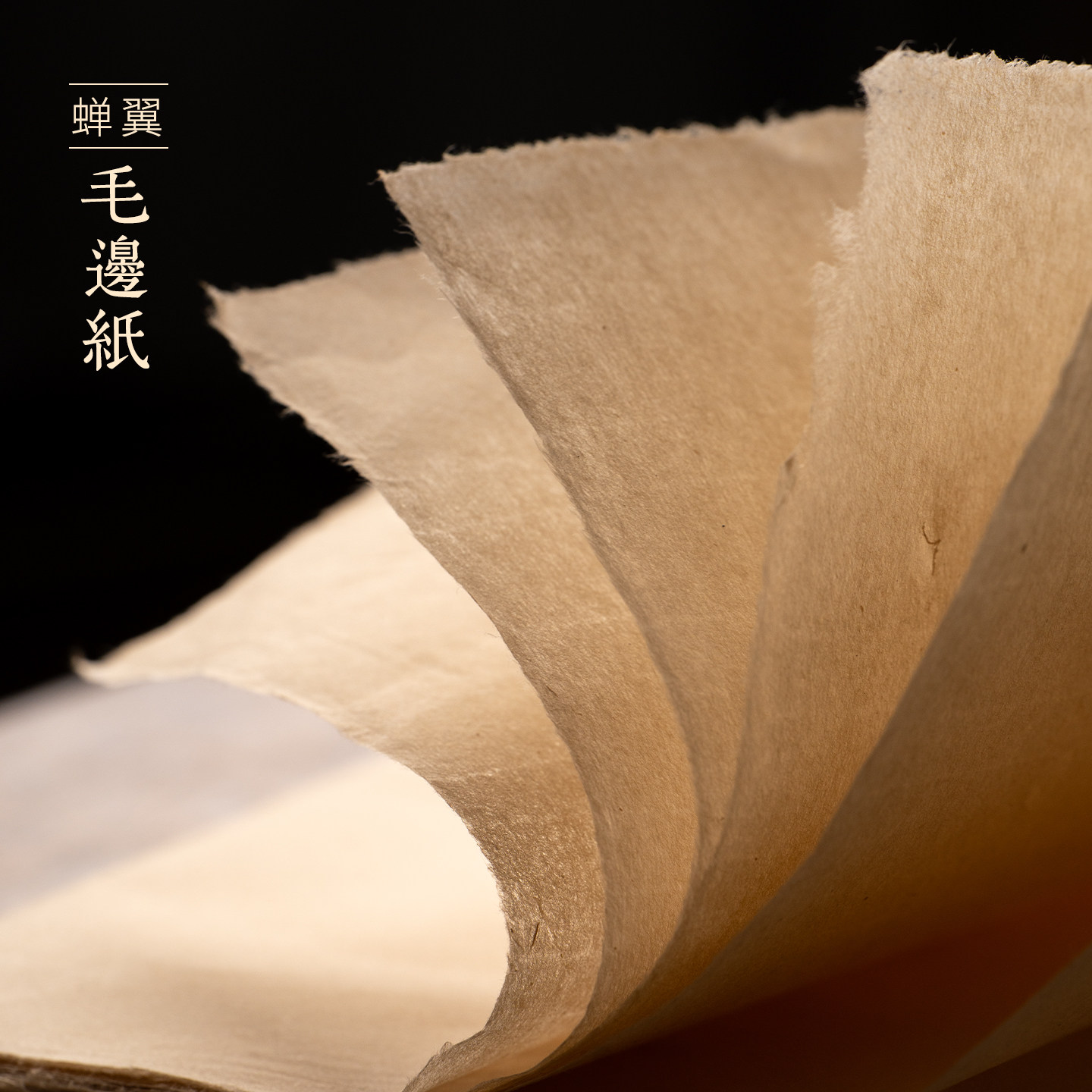 张小凤蝉翼毛边纸毛笔字练习纸毛笔书法专用练字毛边纸半生半熟练毛笔字专用手工毛边纸空白初学者宣纸作品纸