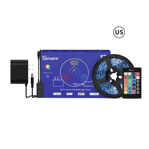 sonoffL2-Lite-5M-US/EU易微联室内RGB智能灯带不防水支持Alxea