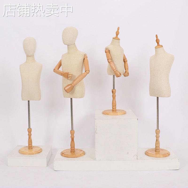 儿童模特道具童装店半身小孩拍照带头童装模特架人台服装店展示架