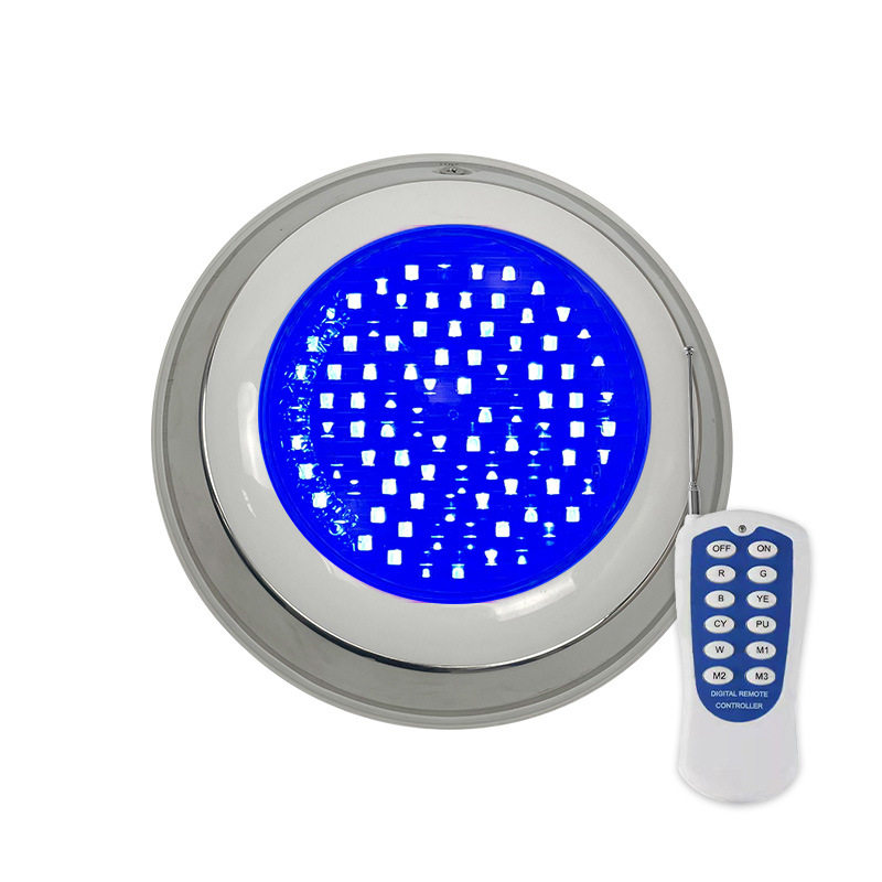 IP68防水LED游泳池灯RGB6w12w15w不锈钢壁挂式水下灯