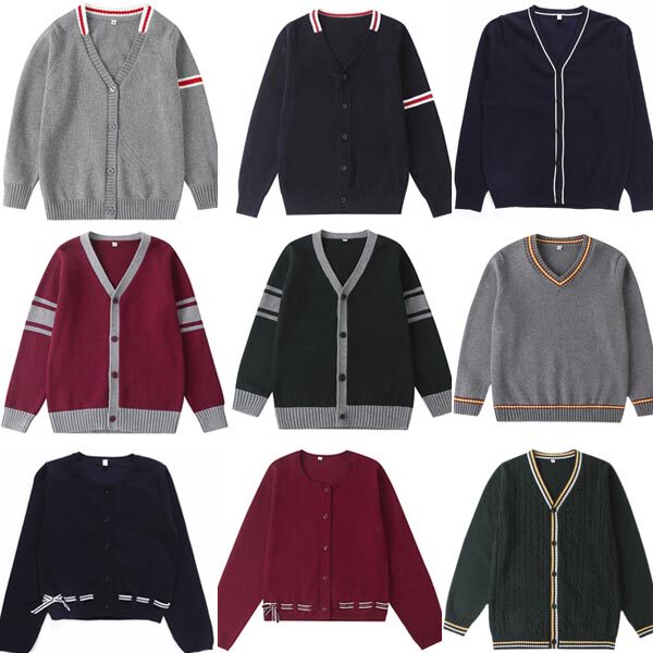 学院中小学校服秋冬装毛