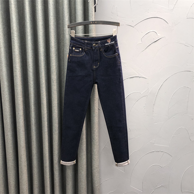 高腰小脚裤简兰顿长裤