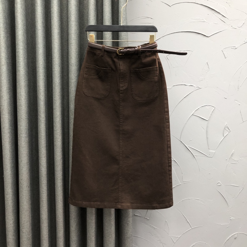 简兰顿长裙A字形百搭高腰新品