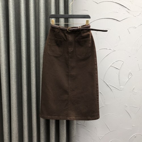 简兰顿长裙A字形百搭高腰新品