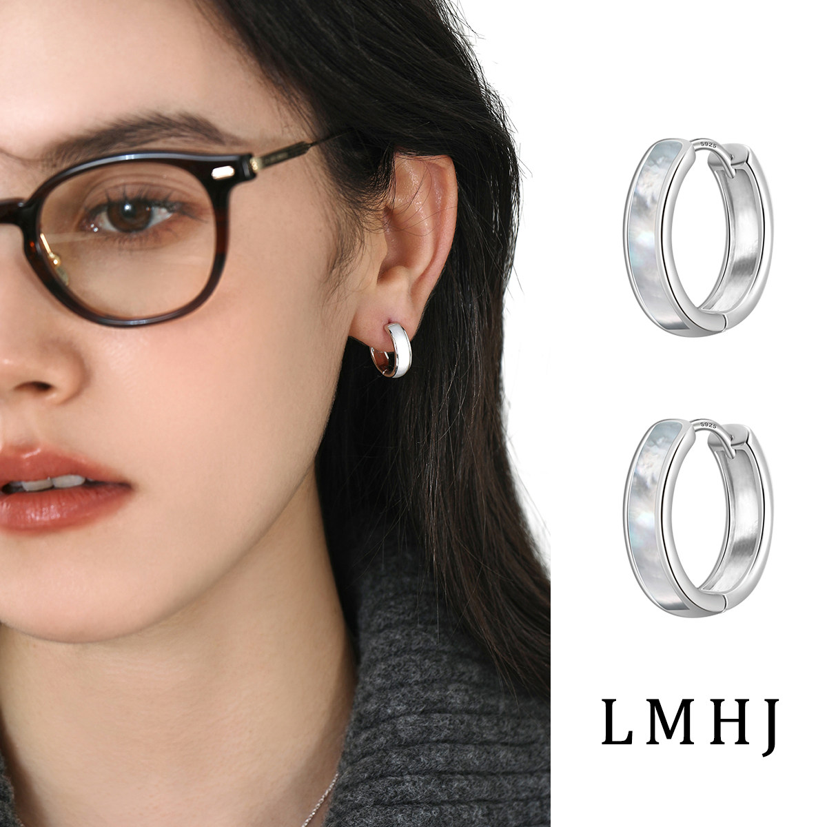 纯银针素圈耳环圈圈女2025新款高级感小众设计小巧精致耳扣耳钉,饰品/流行首饰/时尚饰品新,耳环,淘宝优惠券,粉丝福利购,淘宝优惠卷