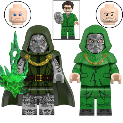 适用乐高神奇四侠反派毁灭博士DOOM第三方拼装积木人仔玩具WM2996