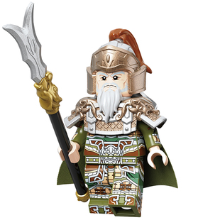 适用乐高中古三国张苞星彩程普潘璋第三方拼装积木人仔玩具20377