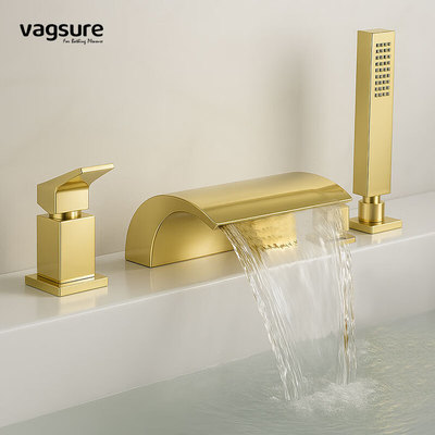 【金色复古浴缸水龙头】