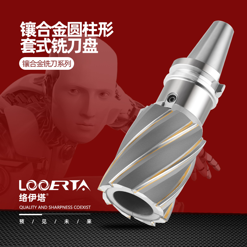 络伊塔镶合金圆柱型套式铣刀盘