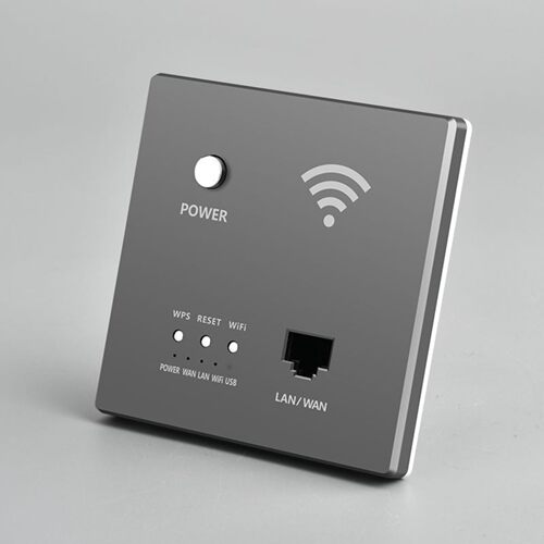 国际电工5g千兆wifi1200兆300兆AP面板220v供电嵌入式墙式路由器