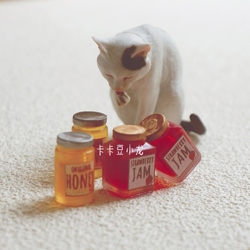 微缩食玩果酱6分8分12分Ob11 bjd dollhouse娃屋娃用厨房场景道具