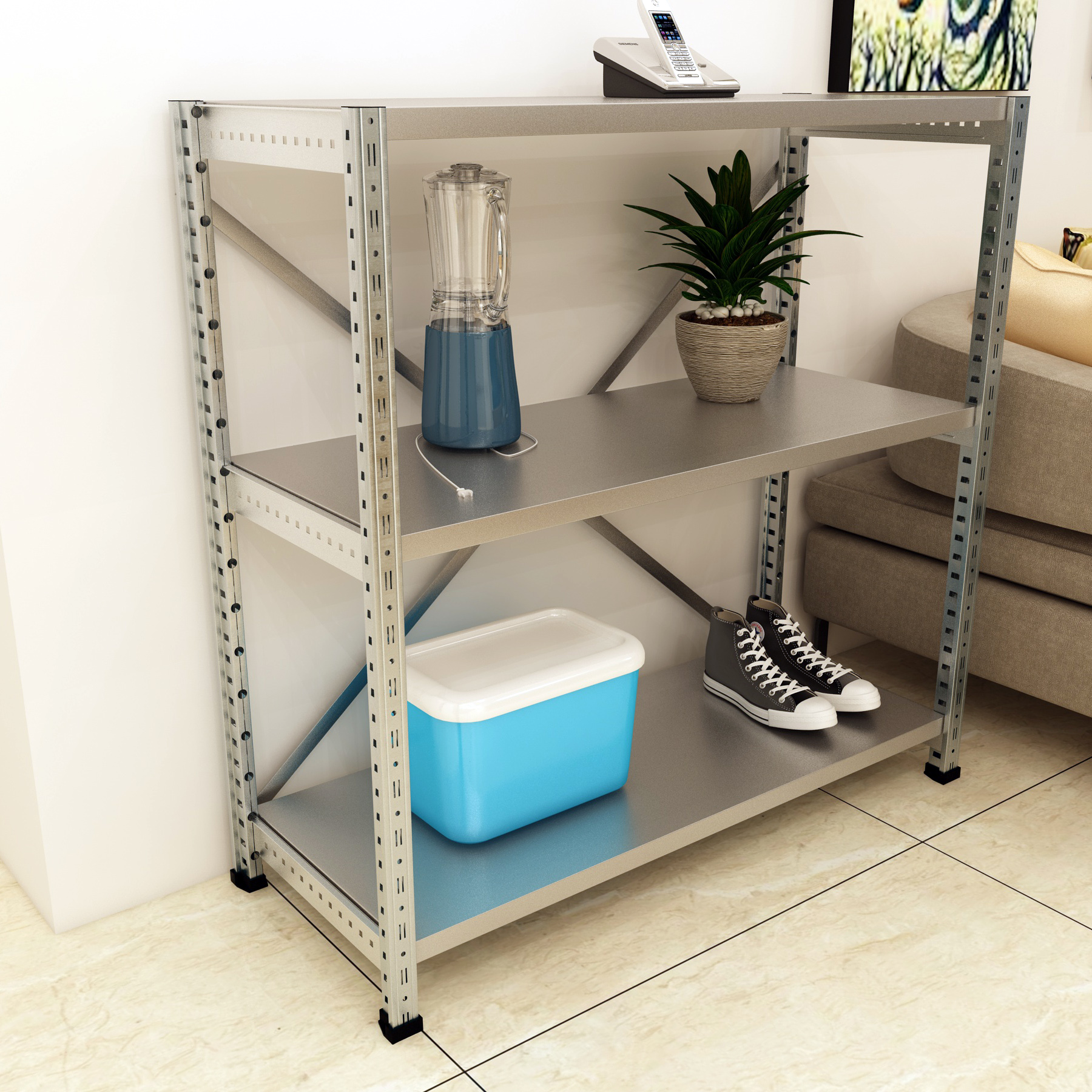 小型德国货架镀锌DIY收纳储藏