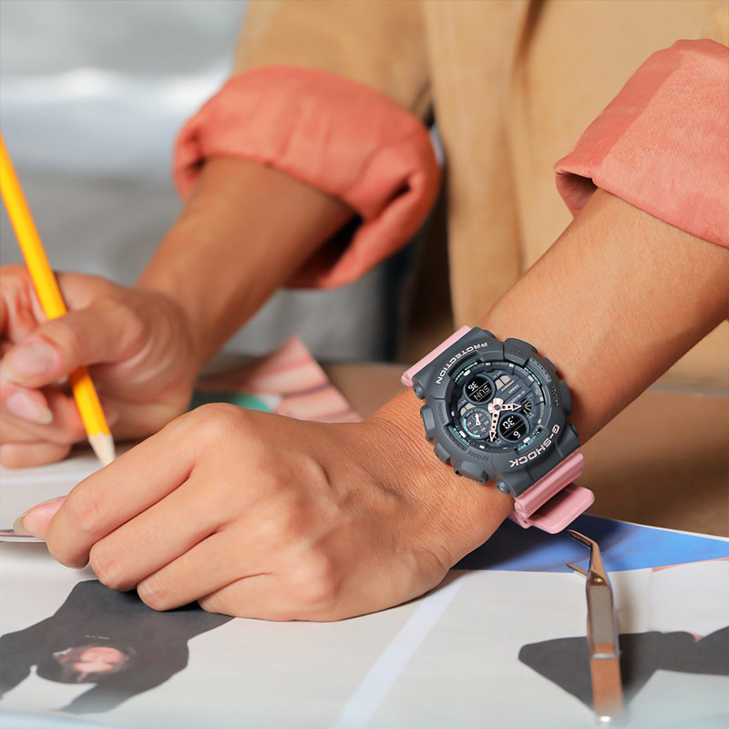 卡西欧手表女G-SHOCK复古ins风防水运动石英手表GMA-S140-4A 8 2