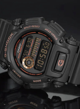 卡西欧G-SHOCK手表男时尚百搭玫瑰金运动防水表DW-9052GBX-1A4 9
