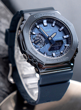 卡西欧农家橡树钢铁八角金属小钢炮情侣男女手表GM-2100&GM-S2100