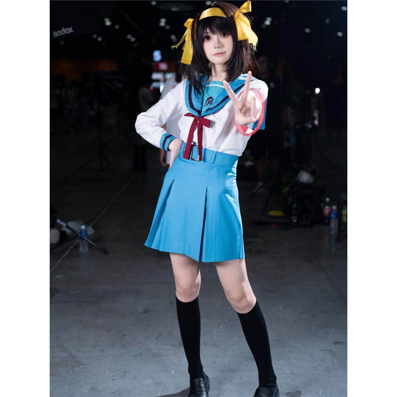 二次元凉宫春日的忧郁cos服凉宫衣服校服 制服水手服 COSPLAY套装