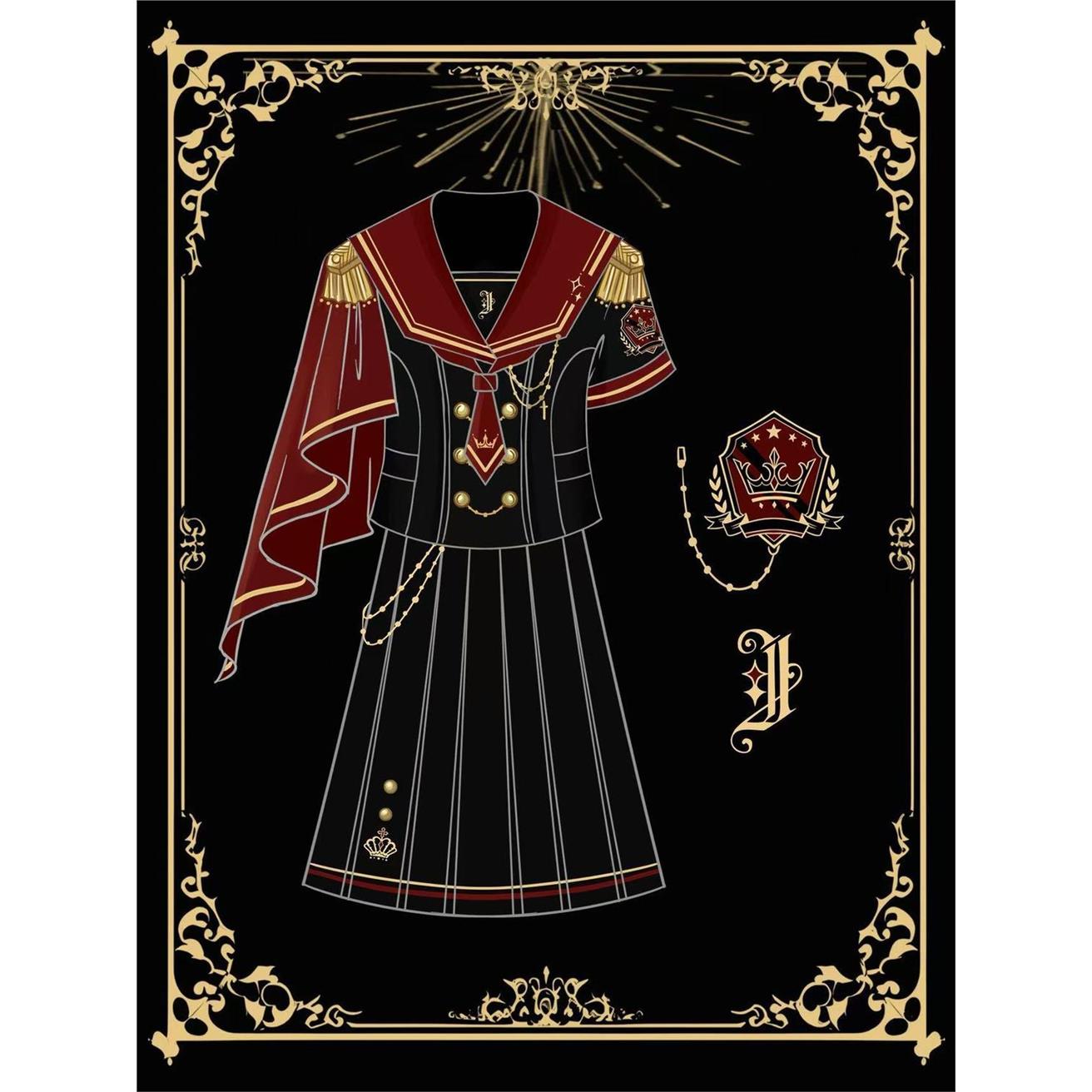 皇家jk制服海军风水手服军lo披肩