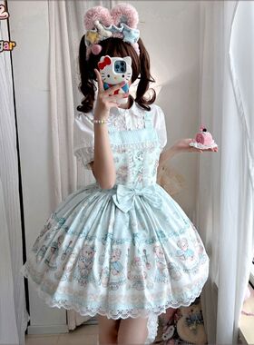 星糖原创 甜品熊全款lolita裙原创正品jsk背带洛丽塔日系lo裙萝莉