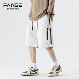 潮牌宽松直筒百搭五分裤 日系复古拉链设计工装 新款 男2025夏季 短裤