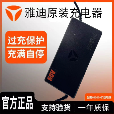 雅迪原装电动车充电器48V60V72V