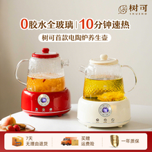 树可知心养生壶炖煮一体2025新款烧水热水家用花茶纯全玻璃煮茶壶