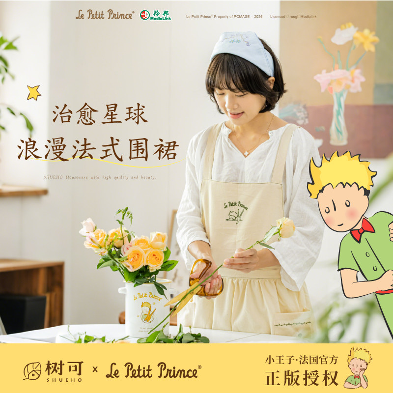 树可小王子围裙厨房家用2025新款特别洋气好看的做饭防油防水围腰