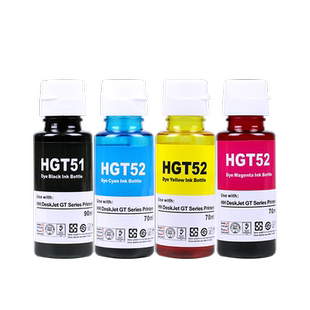 适用惠普GT53XL墨水GT51/52黑色彩色HP Smart Tank 618 675 678 672 676 726 728 755 758 798打印机连供墨水