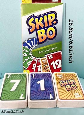 Skip-BO Card Games Card sequencying Family Game for Ages +7
