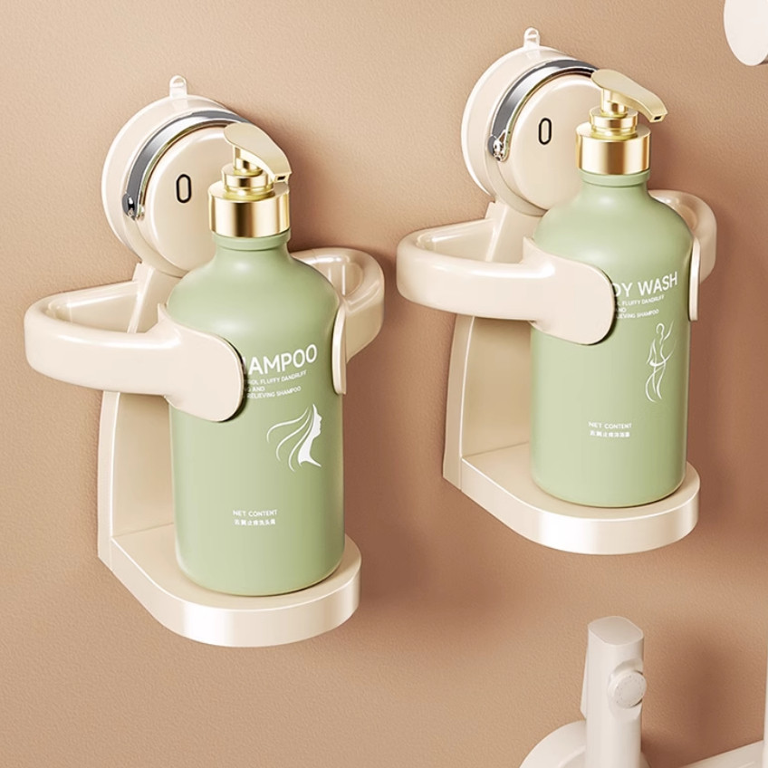 强力吸盘免打孔墙壁挂式浴室置物架洗澡淋浴洗手间沐浴露挂架收纳