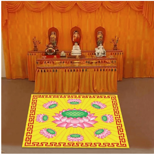 禅修大礼家用莲花地毯佛堂跪拜垫