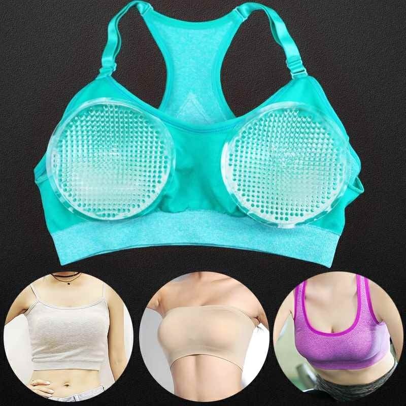 硅胶水饺胸垫厚文胸插片温泉内衣增大垫聚拢丰胸乳胶垫