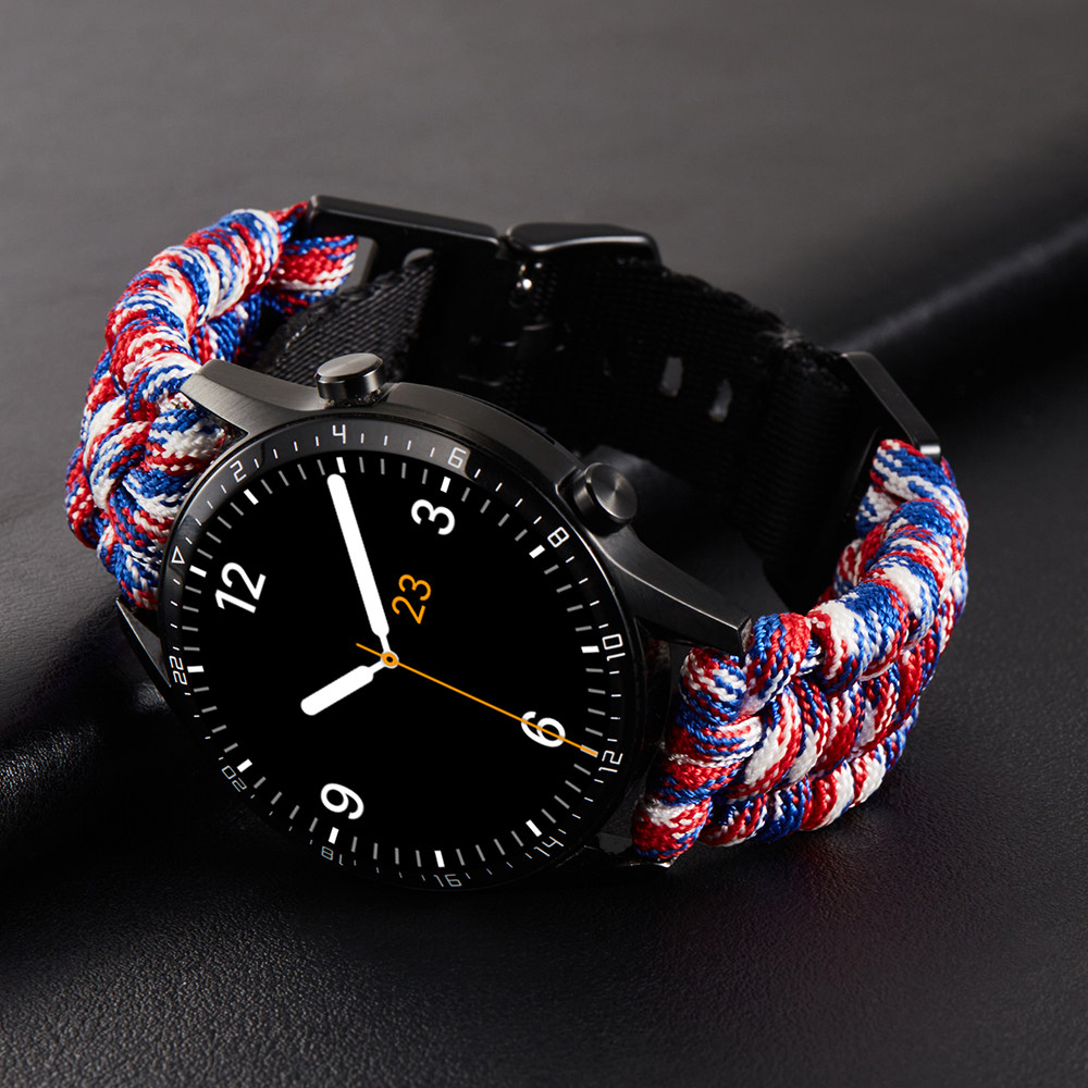 春品适用华为gt4/gt3/gt2 pro表带尼龙2e伞绳手工编织新款手表链watch
