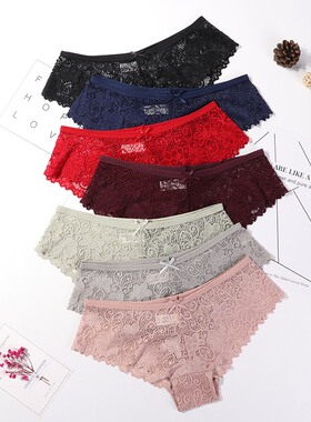 3 Pcs Panties for Woman Underwear Sexy Lace Breathable Soft
