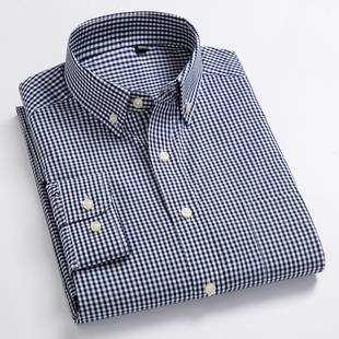Single Casual Standard Fit Men Checked Sleeve Long Shirt