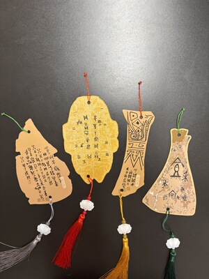 塑料甲骨片可重复涂鸦可磁吸DIY材套装艺术教学活动美术历史作业