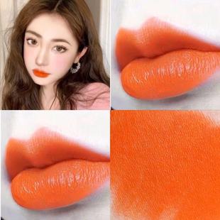 不易脱色孕妇可用 正橘色橙色口红奶油橘显白保湿 3支99元