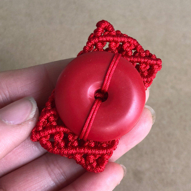 龙年帝王朱砂平安皮带扣男女红腰绳手编腰佩老人夫妻属相腰带礼物