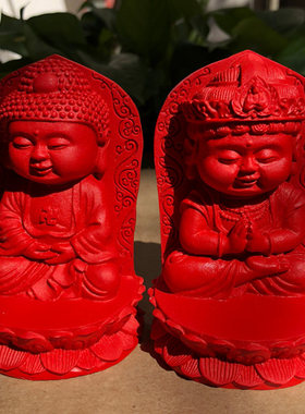 朱砂福德正神土地婆土地爷保平安招财镇宅供奉佛像摆件家居神像