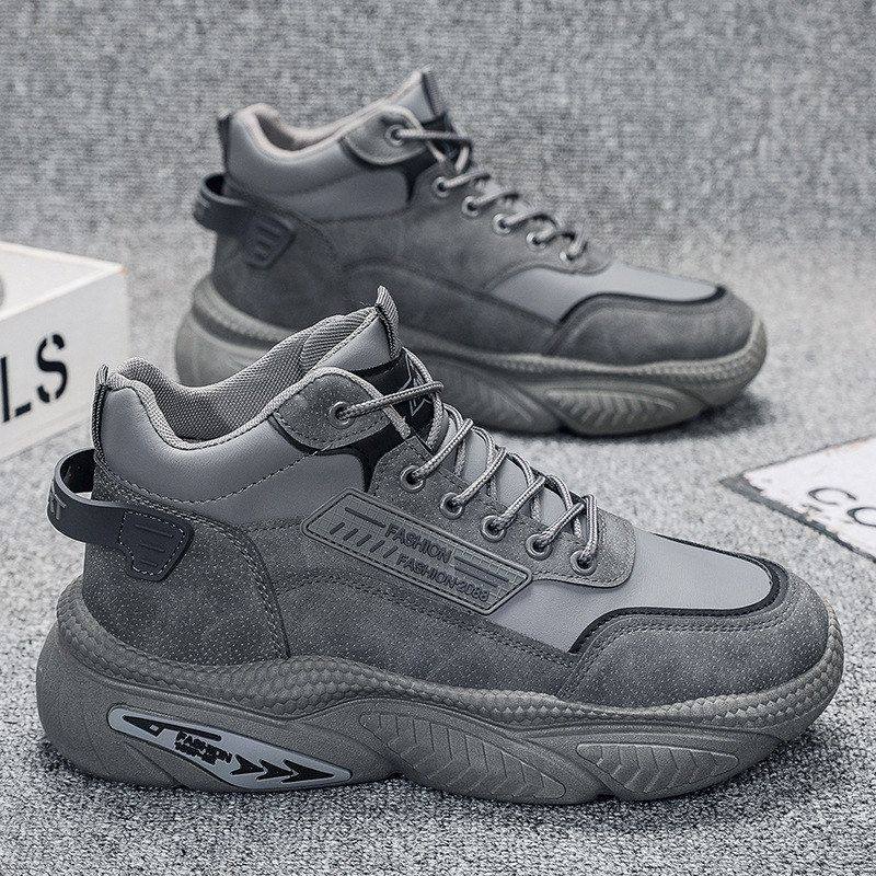 男鞋新款高帮透气鞋男子百搭秋季