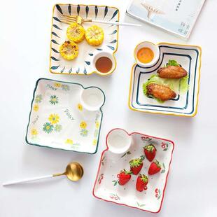 shrimp Ceramic snac dumplings Steamed dumpling plate