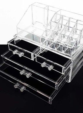 Acrylic stationery transparent storage box mini cute drawer
