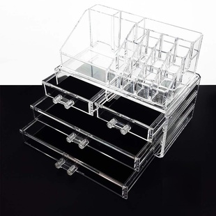 Acrylic stationery transparent storage box mini cute drawer