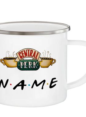Customized Friends Name Enamel Mug friend Birthday Gift coff