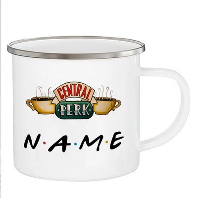 Customized Friends Name Enamel Mug friend Birthday Gift coff