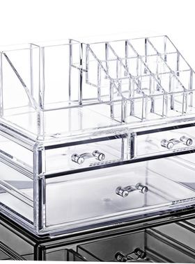 acrylic cosmetic box transparent clear make up organizer