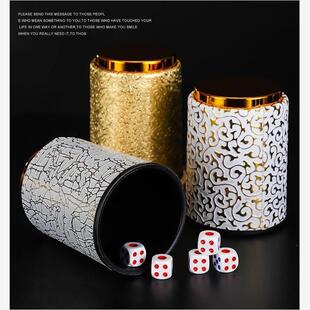 High-end Dice Set with Dice Cup and Stopper for Bar Use