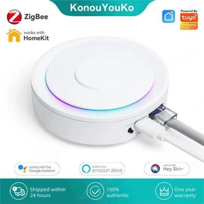 Zigbee 3.0 Gateway Hub Works with Homekit Tuya Smart Home Br