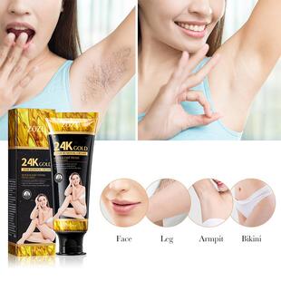 24k Gold Hair Removal Cream Inhibitor Painless Depilatory膏