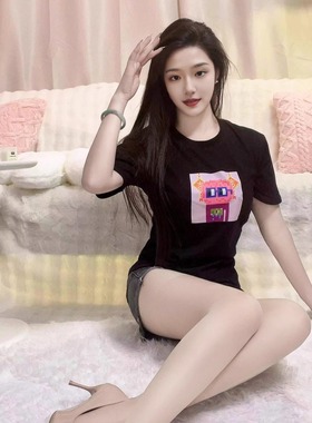 NOUNS#0987黑色纯棉T恤