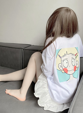 十三白头像 118白色纯棉落肩T恤